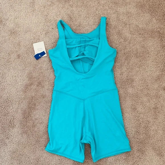 NWT JoyLab Women's Cut-Out Bodysuit unitard Wave Blue - Picture 7 of 7